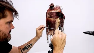 How To Cut a Textured Blunt Bob | Pro Hair Tutorial