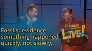 Fossils: evidence something happened quickly, not slowly. (Creation Magazine LIVE! 6-12)