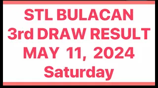 STL BULACAN 8PM 3rd DRAW RESULT MAY 11, 2024 TODAY | STL JUETENG PARES RESULT TODAY