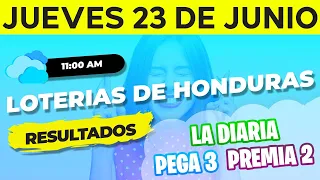 Sorteo 11AM Loto Honduras, La Diaria, Pega 3, Premia 2, Jueves 23 de Junio del 2022 | Ganador 😱🤑💰💵