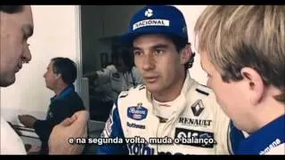 Ayrton Senna Percebe Problema Mecânicos em Carro da Williams FW16