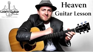 Heaven - Acoustic Guitar Lesson - Bryan Adams - Drue James