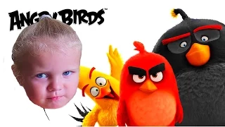 Мультик Игра для детей Энгри Бердс Angry Birds Злые птицы против свинок