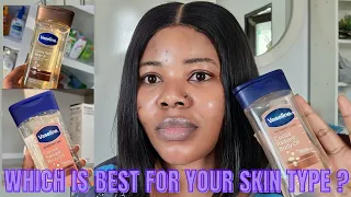 VASELINE COCOA RADIANT GEL BODY OIL | THE BLUE CAP VS THE BROWN CAP #ytshorts #bodyoil #vaseline #2k