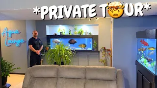 Man Addicted To Aquariums Turns Basement Into His Personal Aqua Lounge! *Tour*