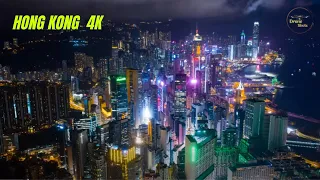 Hong Kong 4k By Drone Night - Hong Kong Drone Shots 4k
