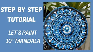 Evil Eye 🧿 |Tutorial|Step by step tutorial|Blue mandala@Peaceful_dots