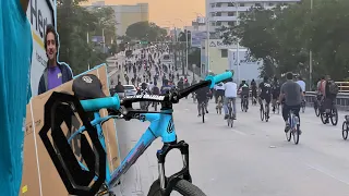 I Brought MY BRAND NEW c100 v3 to critical mass miami! @CollectiveBikes