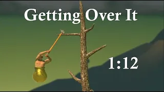 Getting Over It Speedrun 1:12.544 Former World Record