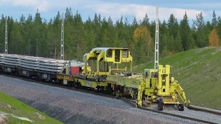 Worlds largest track layer in 2011 - Plasser & Theurer SVM1000 Infranord at Haparandabanan, Sweden