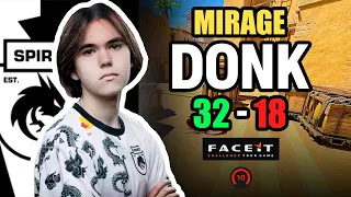 DONK IS CRAZY ON FACEIT 🔥 Cut demo/POV 🔥 Mirage