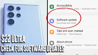 Samsung S22 Ultra - How to check and download software updates