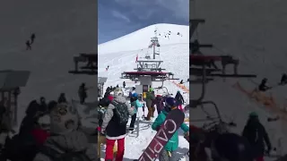 Insane Ski Lift Crash