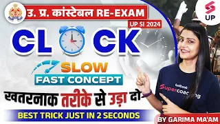 UP Constable Re Exam 2024 | UP Police Reasoning Clock Top 5 Tricks | Best Tricks | Garima Ma'am