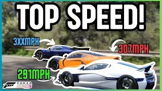 TOP 10 HIGHEST TOP SPEED CARS - FORZA HORIZON 5