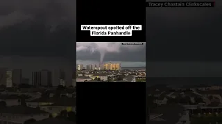 Waterspout off the Florida Panhandle amid weather warnings #shorts