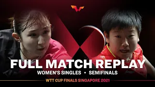 FULL MATCH | HAYATA Hina (JPN) vs SUN Yingsha (CHN) | WS SF | #WTTSingapore 2021