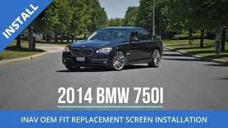 INSTALLATION INAV 10.25" Android Replacement Screen BMW 750i F01 CarPlay Backup Camera Navigation