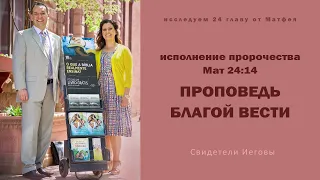 свидетели Иеговы исполнение пророчества Мат 24 14 проповедь благой вести