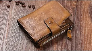 8 Мужские кошельки с Алиэкспресс Men's Leather Wallet Aliexpress 2024  Мужской кожаный кошелек