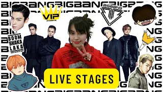 Reacting to BIG BANG live stages for the first time!!