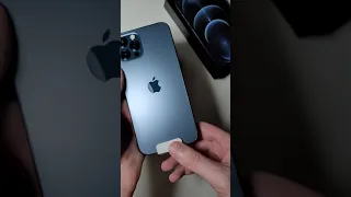 iPhone 12 Pro Unboxing Pacific Blue (YouTube #Shorts)