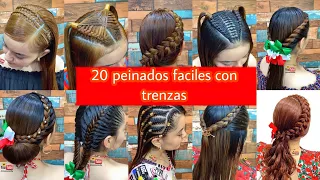 20 peinados faciles y rápidos con trenza para este 2023 : niñas o juvenil