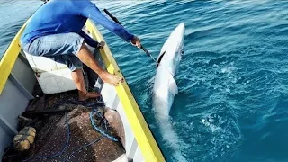 LUAR BIASA!!!MERAWAI DI SPOT INI||hanya dalam 12 meter tapi ikan dan parinya babon semua