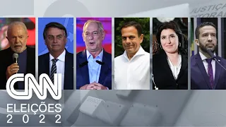 Ipespe: Lula tem 44%; Bolsonaro, 32%; Ciro, 8%; Doria, 3%; Janones, 2%; Tebet, 1% | LIVE CNN