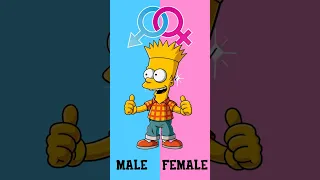 Bart Simpson Gender Swap #shorts