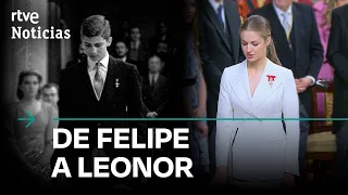 LEONOR vs. FELIPE VI: Comparamos la JURA de la PRINCESA con la de su PADRE hace 37 AÑOS | RTVE