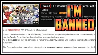 Konami Banned Me From Yu-Gi-Oh!... I wish this was clickbait.