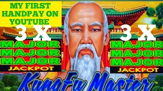 UNBELIEVABLE TRIPLE MAJOR JACKPOT HANDPAY ON KUNGFU MASTER🔥 A TRIPLE 3X MAJOR 🤑🤑