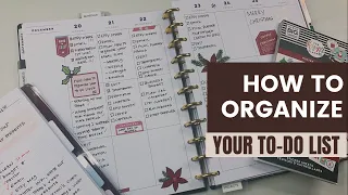 How To Organize Your To Do Lists