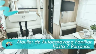 🔺 AUTOCARAVANA DE ALQUILER CAPUCHINA PARA 7 PERSONAS EN MADRID Y TOLEDO 🔺