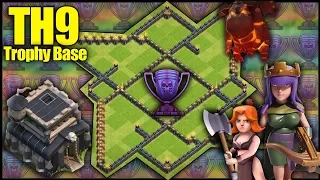 AMAZING TH9 [Town Hall 9] Trophy Base! W/ REPLAYS | Anti 2 Star - Clash Of Clans Base Build