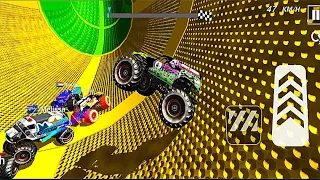 Monster Truck Mega Ramp Extreme Racing - Impossible GT Car Stunts Driving #20 - Android Gameplay