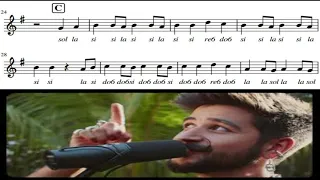 CAMILO - VIDA DE RICO, tocar, notas, flauta dulce, melódica, flauta fácil, partitura, tutorial.