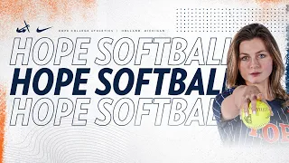 Hope vs. Alma | Softball 4.25.24 | NCAA D3 Softball | MIAA Softball