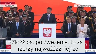 Kierwiński w skandalicznym stanie ledwo mówi na dniu Strażaka, wszyscy zażenowani