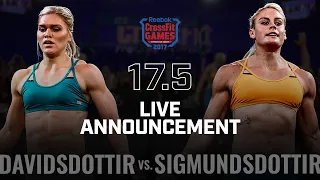 Katrin Davidsdottir vs. Sara Sigmundsdottir — Open Announcement 17.5