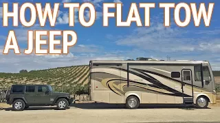 How to Flat Tow a Jeep Wrangler Behind an RV