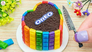 Miniature Rainbow Cake🌈1000+ Best Of Satifying Rainbow Oreo Cake Recipe🌞Mini Cakes Making