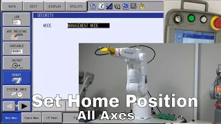 DX200 - How to set home position on all axes