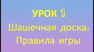 Международные шашки. Урок 1: Шашечная доска. Правила игры