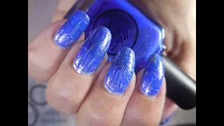 Moonshine Mani You May Get Wet Stamped with Color Club Cloud Nine