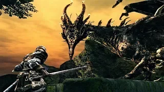 Dark Souls Remastered - Black Dragon Kalameet Boss Fight (1080p 60fps) PS4 PRO