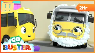 Carwash Bubble Prank | Go Gecko's Garage! | Go Buster | Kids Cartoons