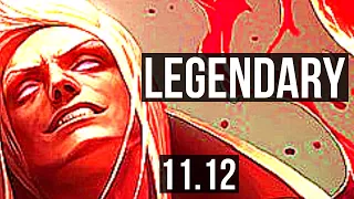 VLADIMIR vs JAX (TOP) | 4.0M mastery, 14/1/4, Legendary, 1400+ games | KR Grandmaster | v11.12