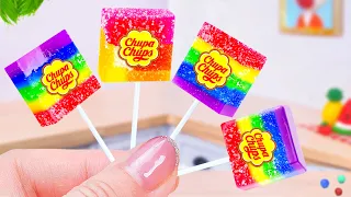 Miniature Rainbow Chupa Chups Jelly Candy 🍬 Sweet Miniature Fruit Jelly Decorating Ideas 🍍